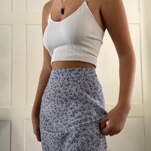 Blue flower vintage skirt